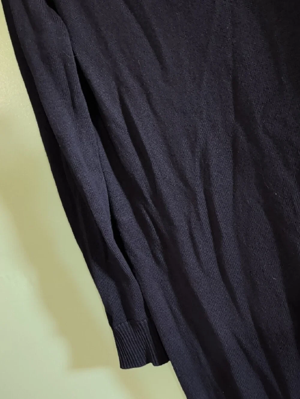 Michael Kors Dark Navy V-Neck Long Sleeve Knit Tunic Dress